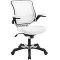Modway Furniture Edge Mesh Office Chair, White - 24.5 x 26.5 x 36.5 - 40.5 in. EEI-594-WHI